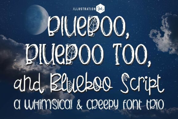 Blueboo Trio: A Playful Blend of Spooky and Whimsical Design