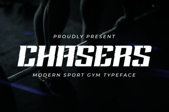 Chasers: A Bold Typeface Designed for the Energy of Athletic Performance