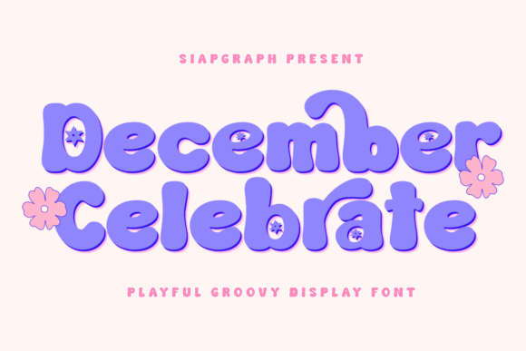 December Celebrate: A Playful Vintage Font for Creative Design Projects