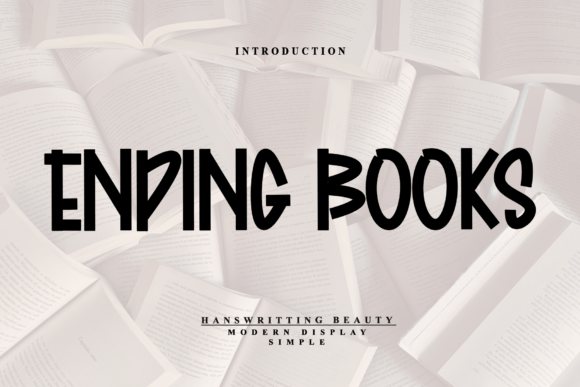 Ending Books: A Bold Font for Impactful Design