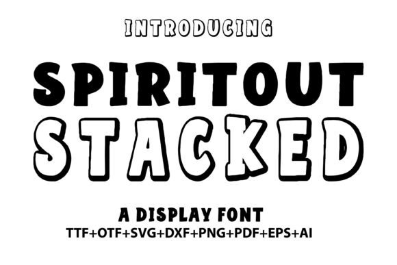 Exploring the Charm of Spiritout Stacked: A Font for Modern Creatives