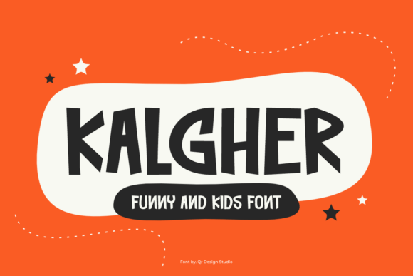 Kalgher: A Playful Display Font for Kids and Fun-Themed Projects