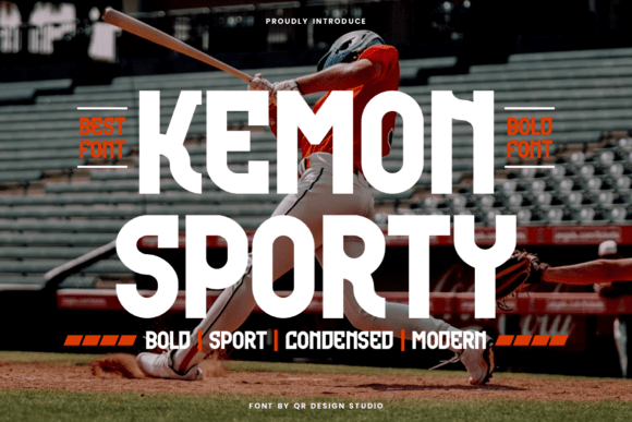 Kemon Sporty: A Modern Display Font for Creative Impact