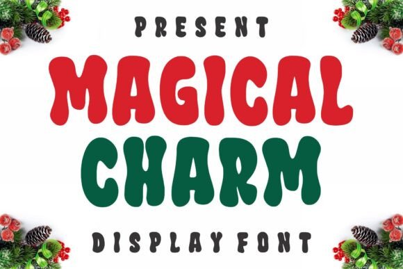 Magical Charm: A Bold Display Font for Festive Designs