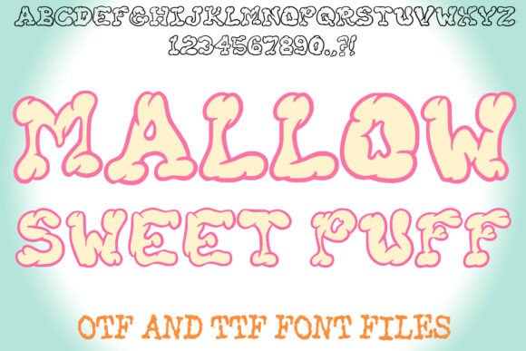 Mallow Sweet Puff: A Fluffy Font for Playful Design Projects