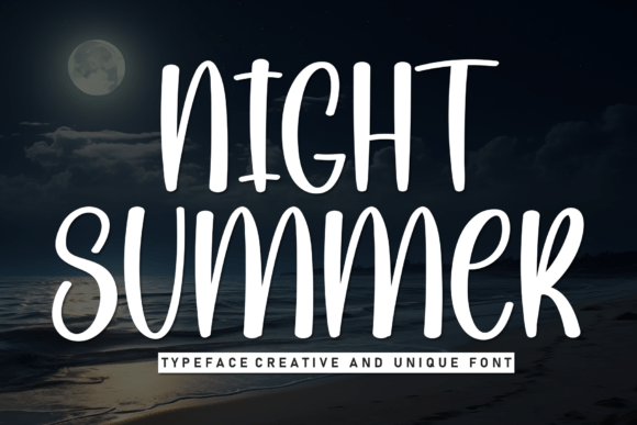 Night Summer: A Playful Display Font for Modern Creative Workflows