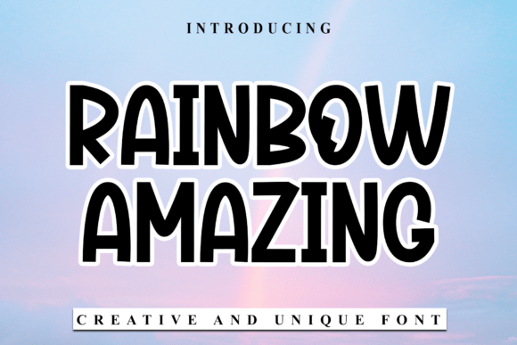 Rainbow Amazing: A Clean, Versatile Font for Modern Design Projects