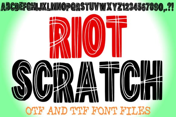 Riot Scratch: A Typeface for the Bold and Unapologetic