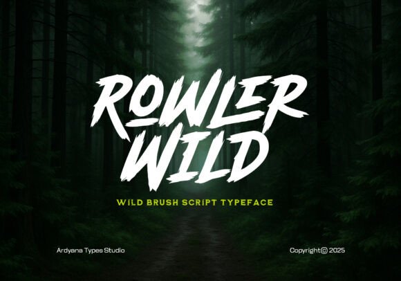 Rowler Wild: Typography That Embodies Raw Energy and Authentic Creativity