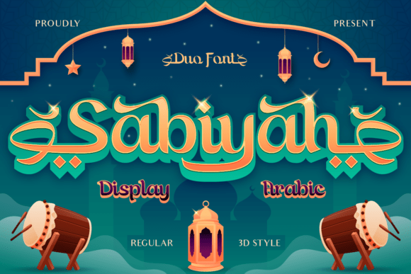Sabiyah: A Festive Arabic-Inspired Font for Meaningful Designs
