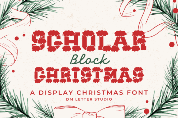 Scholar Block Christmas: A Varsity Vibe for Holiday Designs