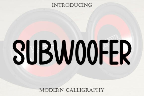 Subwoofer Font: Adding Elegance and Warmth to Your Design Projects