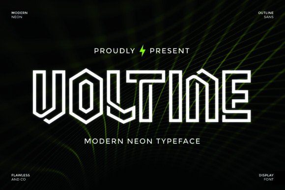 Voltine: The Neon Font That Powers Bold, Futuristic Design