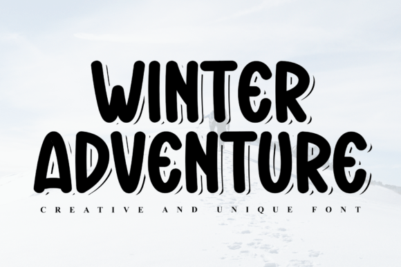 Winter Adventure: A Bold Display Font for Impactful Design